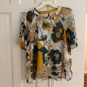 Cynthia Rowley Floral Blouse